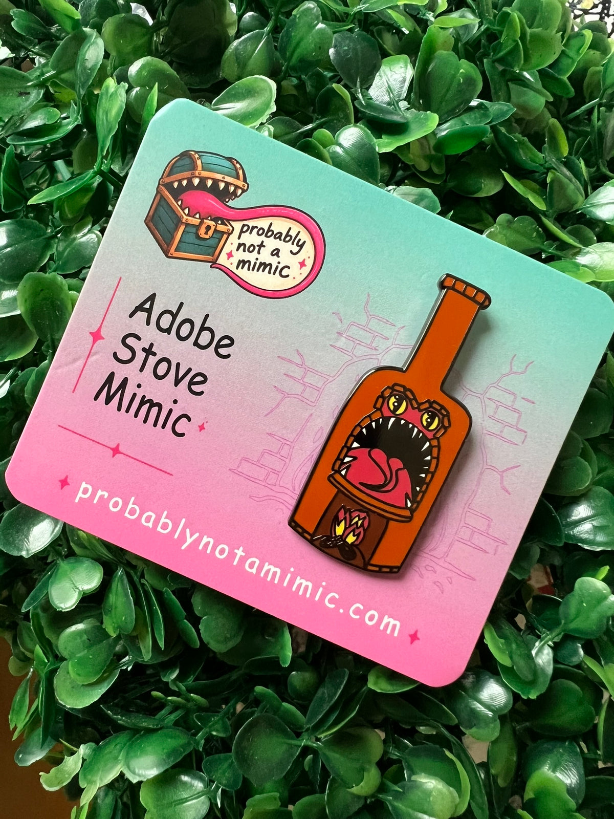 Adobe Stove Mimic Enamel Pin